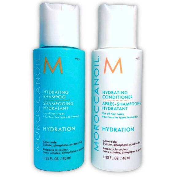 Moroccanoil—Hydrating Shampoo & Conditioner Sample Set (40mL ea) *New* - Picture 1 of 6